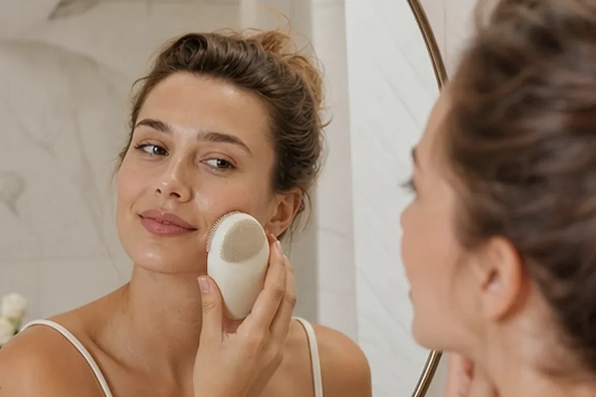 Redaktioneller Beauty-Moment zur Ausgangslage bei Ionen-Haartrockner für lockiges Haar