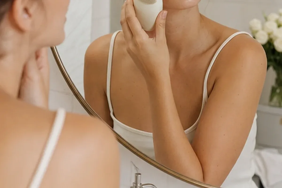 Hochwertige Beauty-Inszenierung zu Auswahlkriterien für Körperanalysewaage bei kleinem Budget