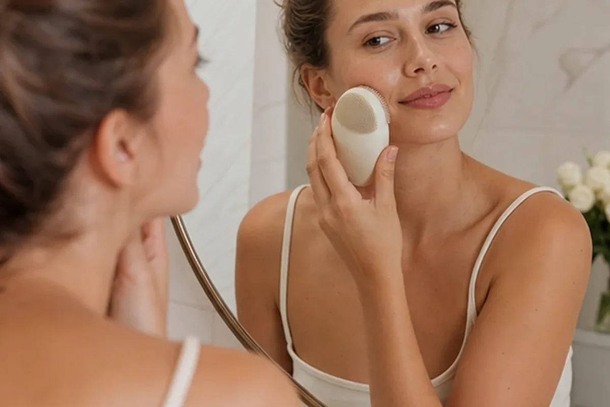Redaktioneller Beauty-Moment zur Ausgangslage bei Gesichtsmaske für empfindliche Haut