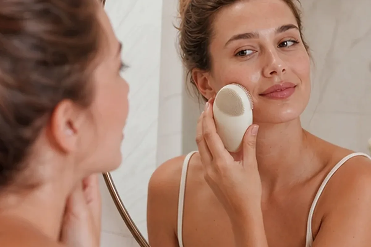 Hochwertige Beauty-Inszenierung zu Auswahlkriterien für Retinol-Serum für empfindliche Haut