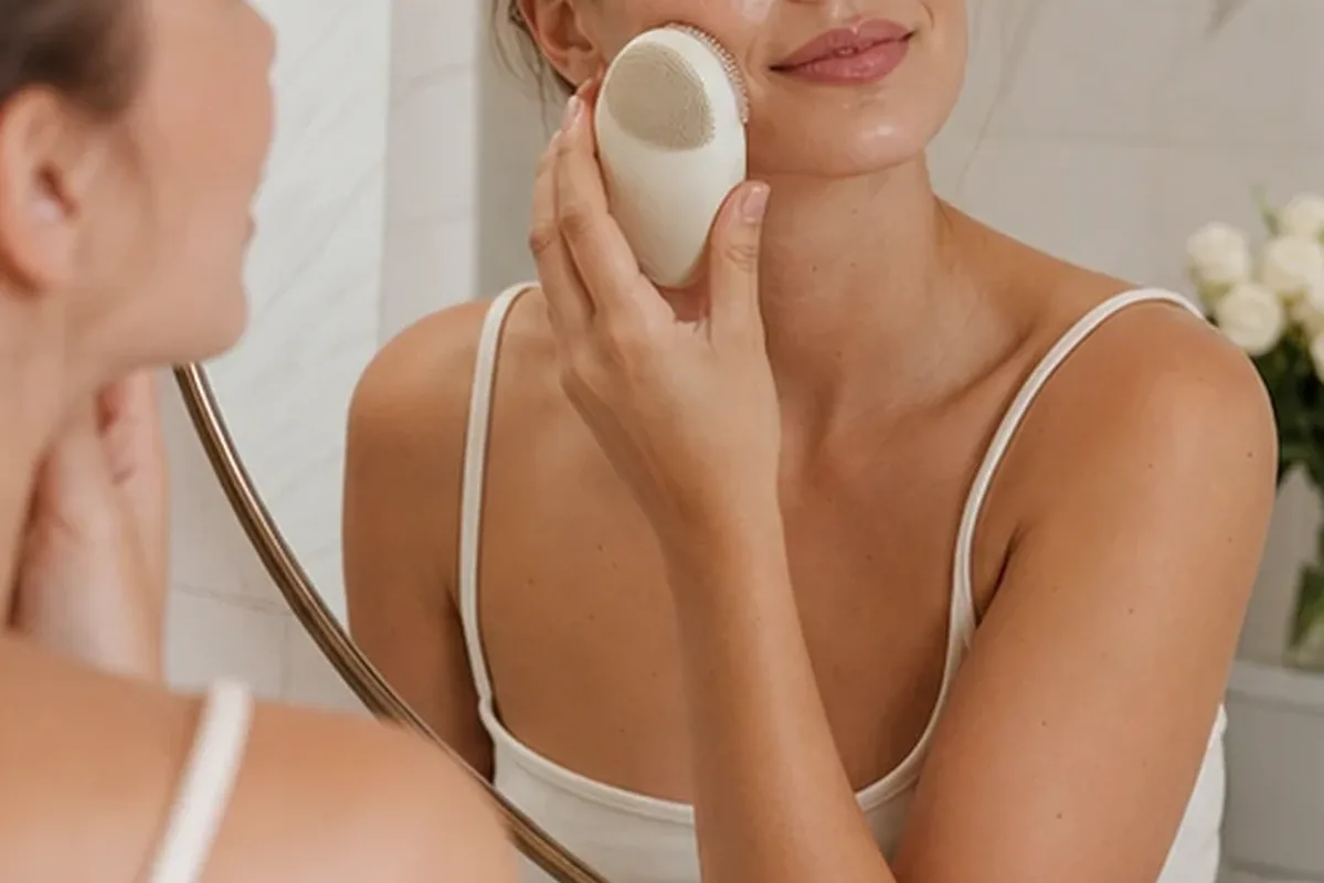 Authentische Beauty-Routine passend zum Thema Retinol-Serum für fettige Haut