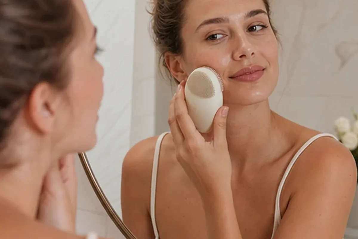 Authentische Beauty-Routine passend zum Thema Vitamin-C-Serum bei Pigmentflecken