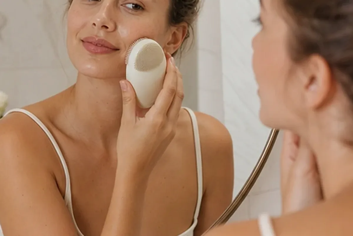 Authentische Beauty-Routine passend zum Thema Elektrische Zahnbürste bei wenig Zeit
