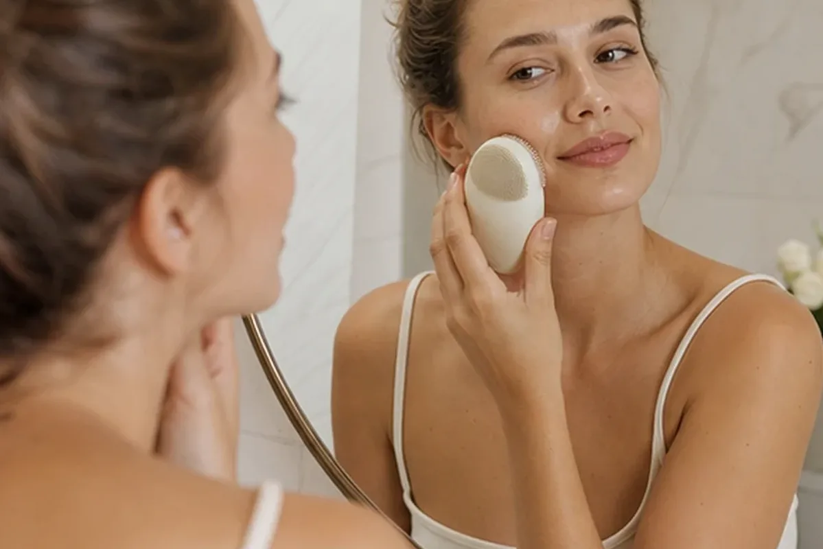 Emotionaler und authentischer Anwendungsmoment rund um Chemisches Peeling bei Rötungen