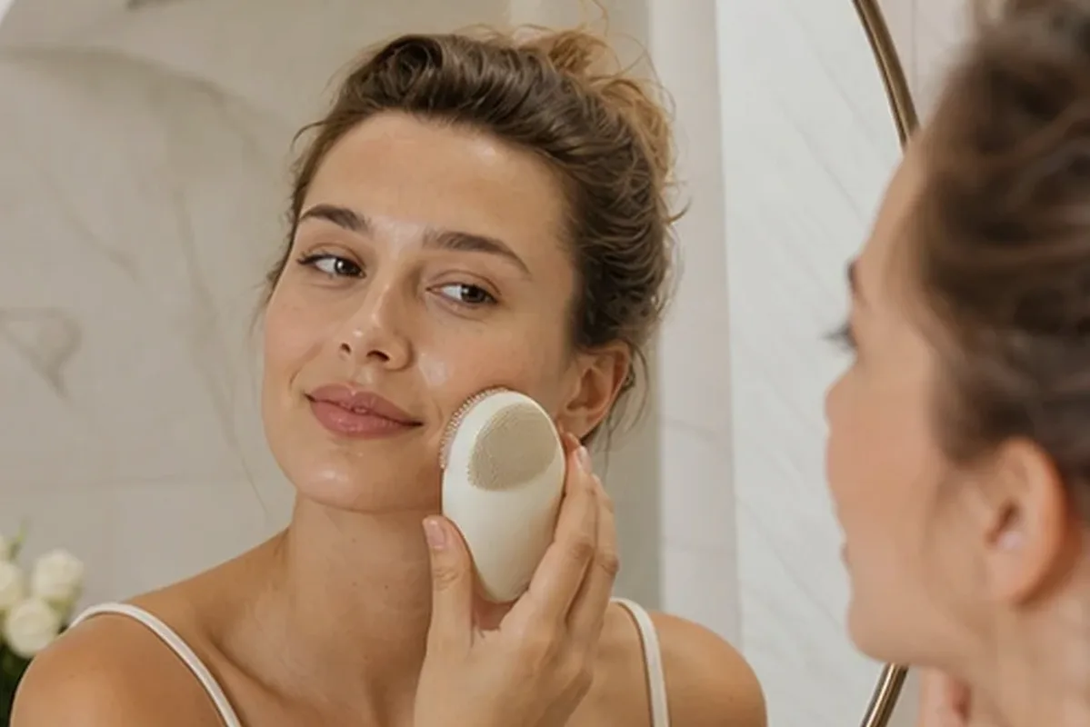 Hochwertige Beauty-Inszenierung zu Auswahlkriterien für Mizellenwasser für fettige Haut