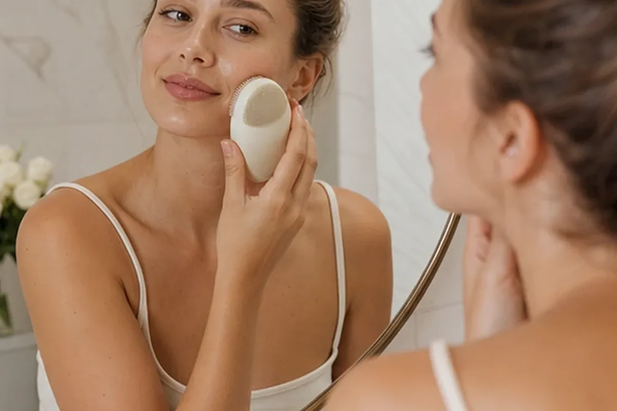 Emotionaler und authentischer Anwendungsmoment rund um Vitamin-C-Serum bei Pigmentflecken