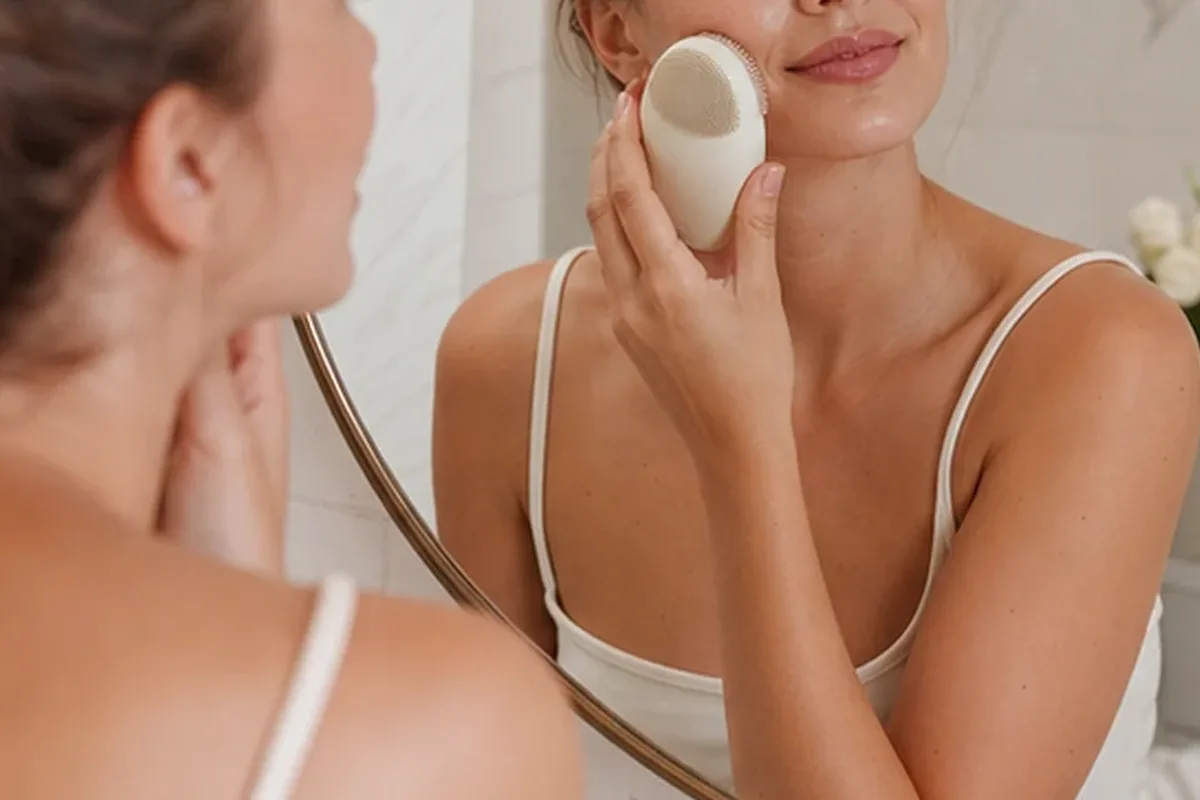 Authentischer Wohlfühlmoment passend zum Beauty-Thema Gesichtssauna mit Premium-Anspruch