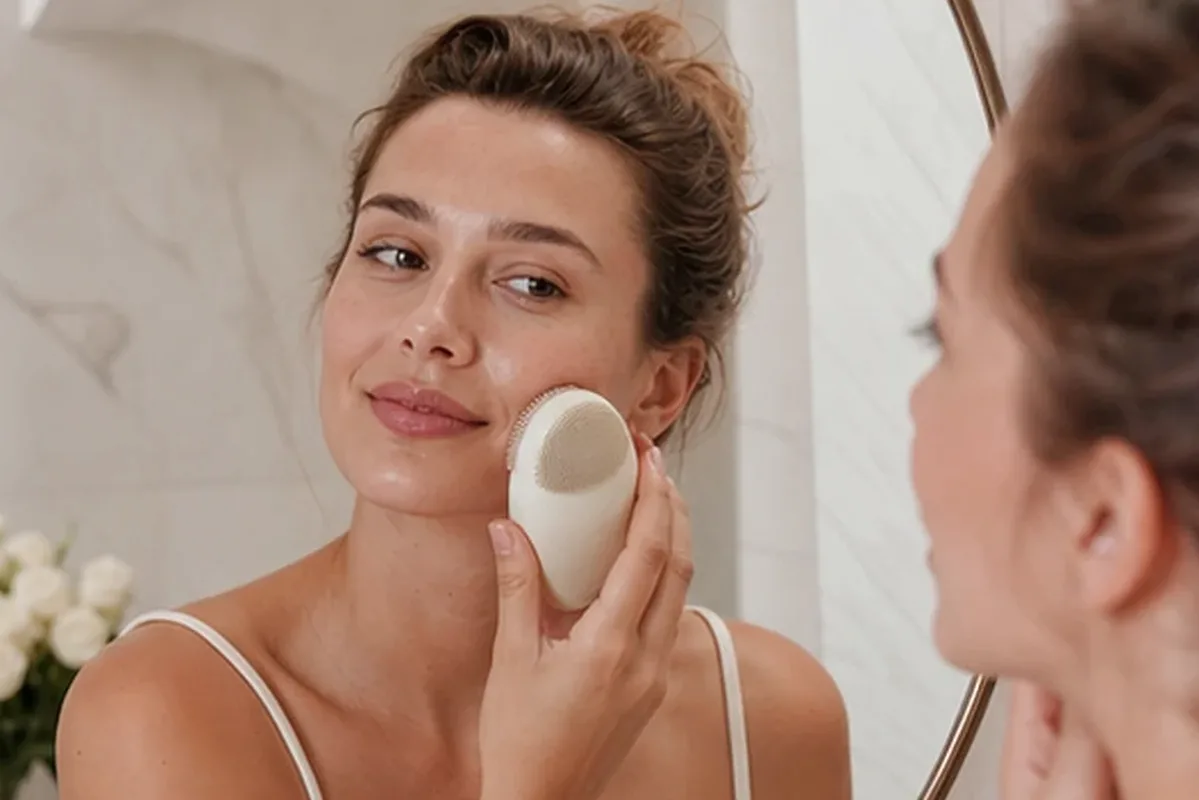 Hochwertige Beauty-Inszenierung zu Auswahlkriterien für Gesichtssauna bei kleinem Budget