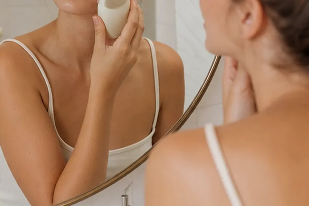 Authentischer Wohlfühlmoment passend zum Beauty-Thema Ionen-Haartrockner für Anfänger