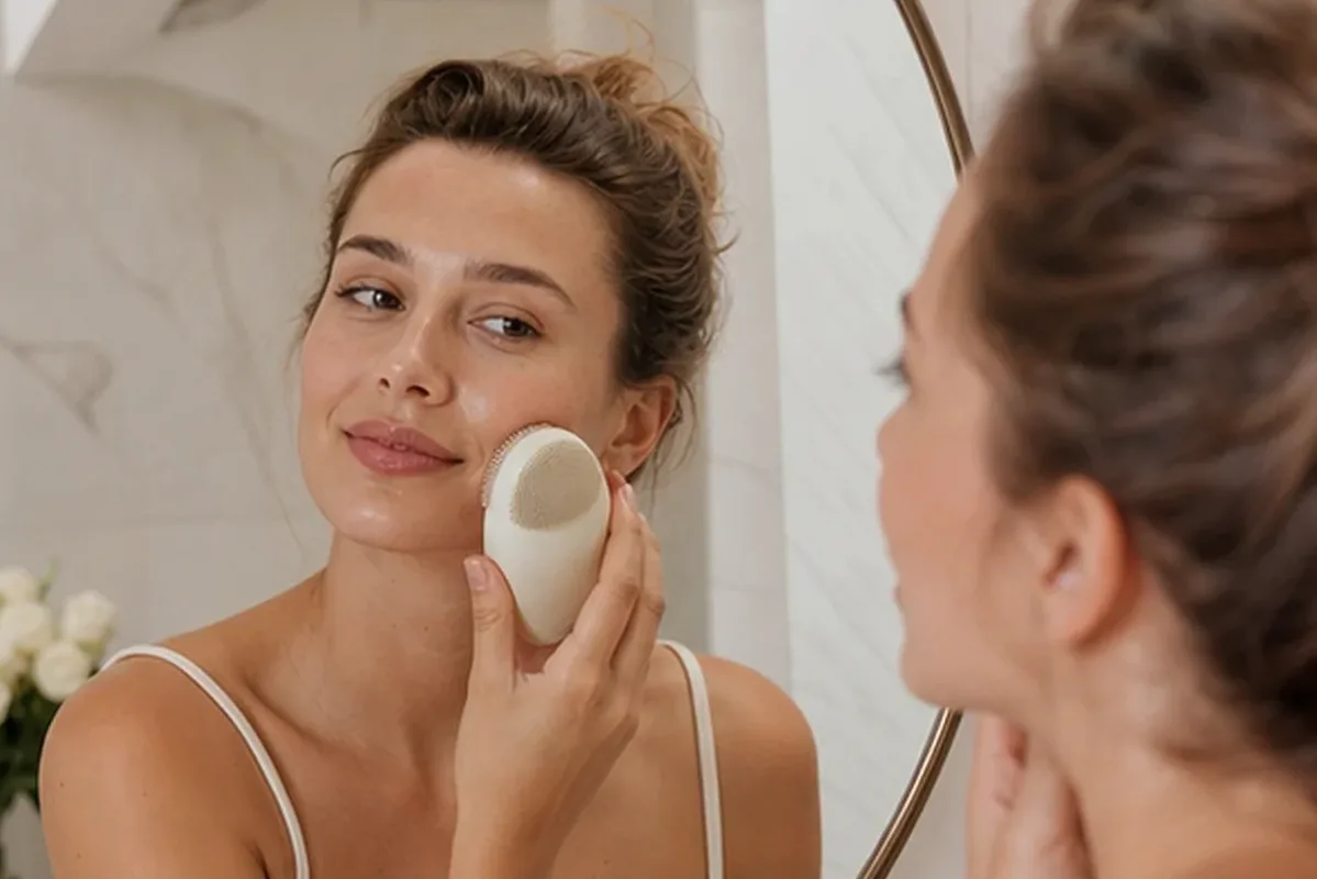 Redaktionelle Detailaufnahme zur Orientierung bei Die richtige Hautpflege-Routine