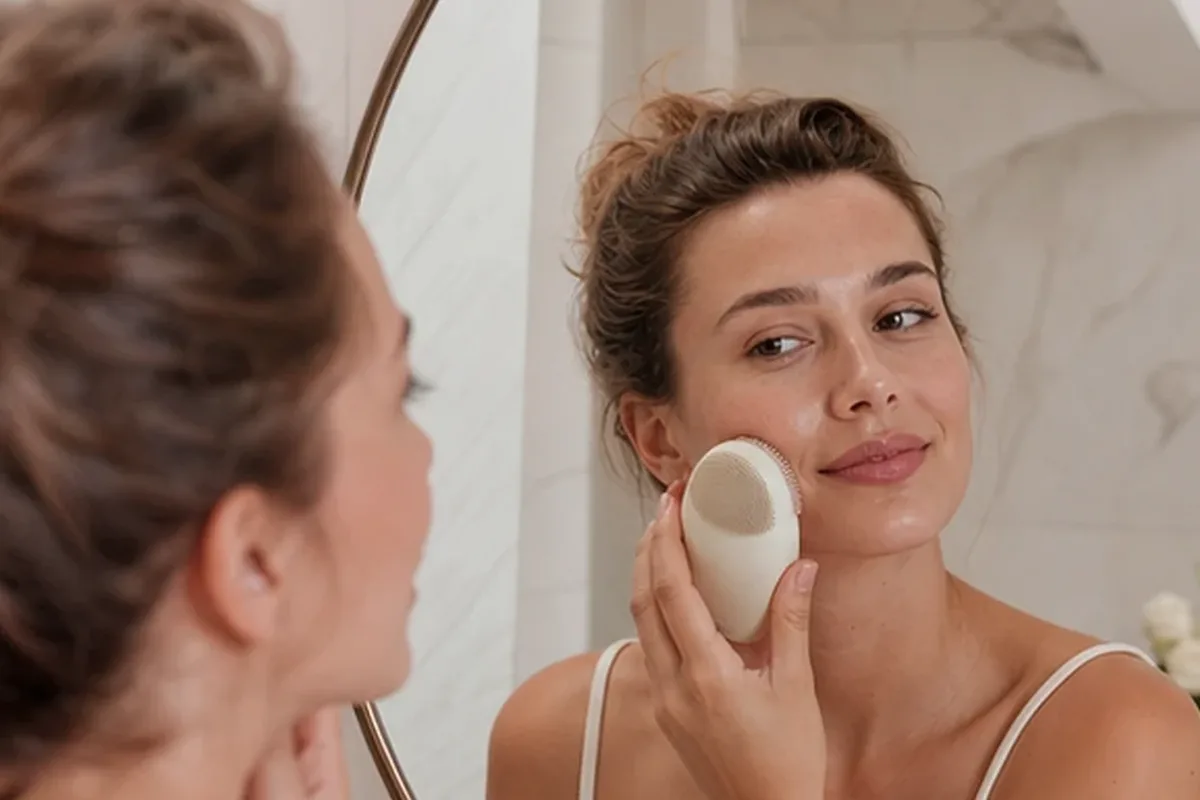 Redaktioneller Beauty-Moment zur Ausgangslage bei Vitamin-C-Serum für unreine Haut