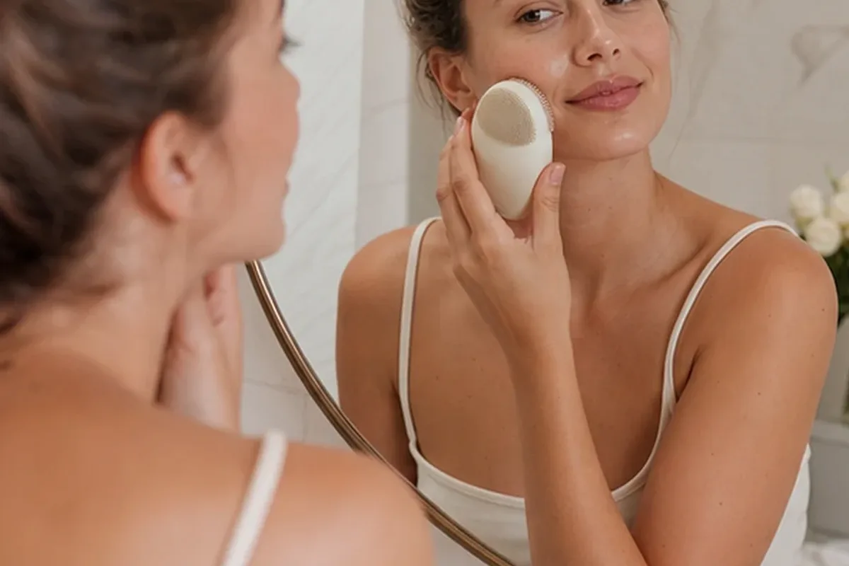 Hochwertige Beauty-Inszenierung zu Auswahlkriterien für Feuchtigkeitsserum für empfindliche Haut