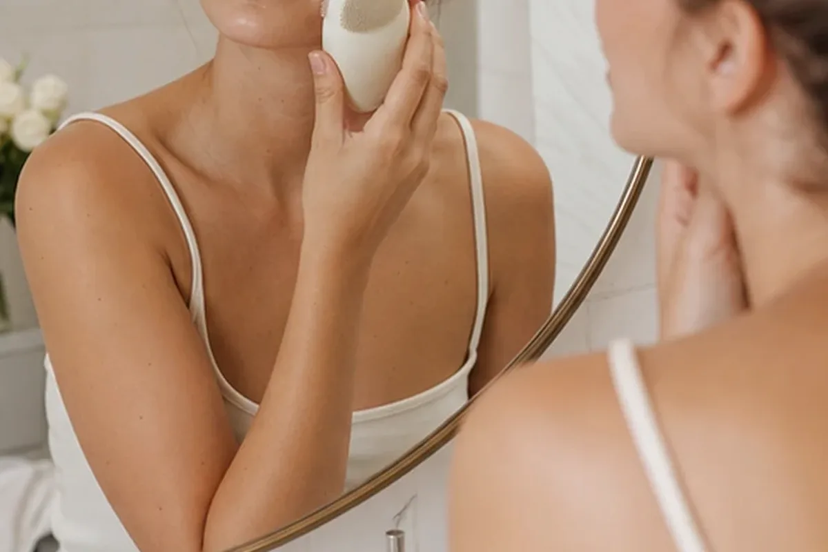 Redaktioneller Beauty-Moment zur Ausgangslage bei Retinol-Serum für trockene Haut