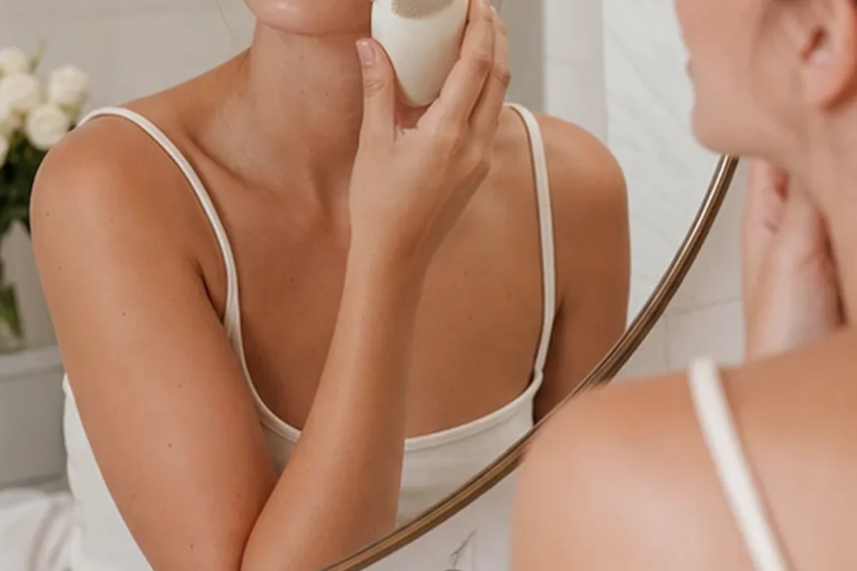 Authentischer Wohlfühlmoment passend zum Beauty-Thema Lockenstab mit Premium-Anspruch