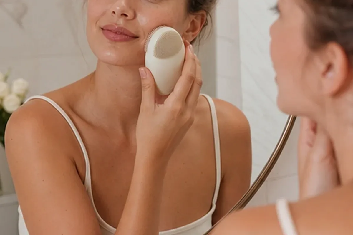 Redaktioneller Beauty-Moment zur Ausgangslage bei Warmluftbürste für Reisen