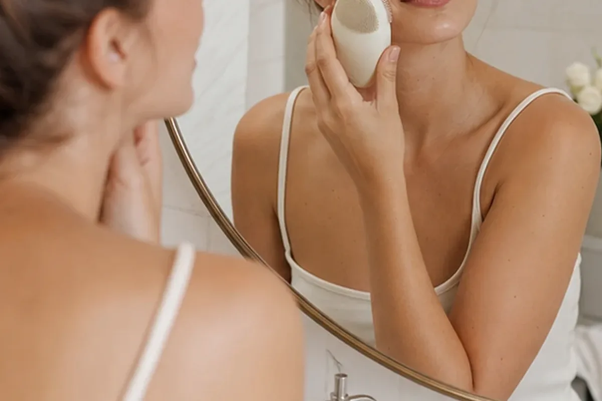 Redaktioneller Beauty-Moment zur Ausgangslage bei Retinol-Serum für trockene Haut