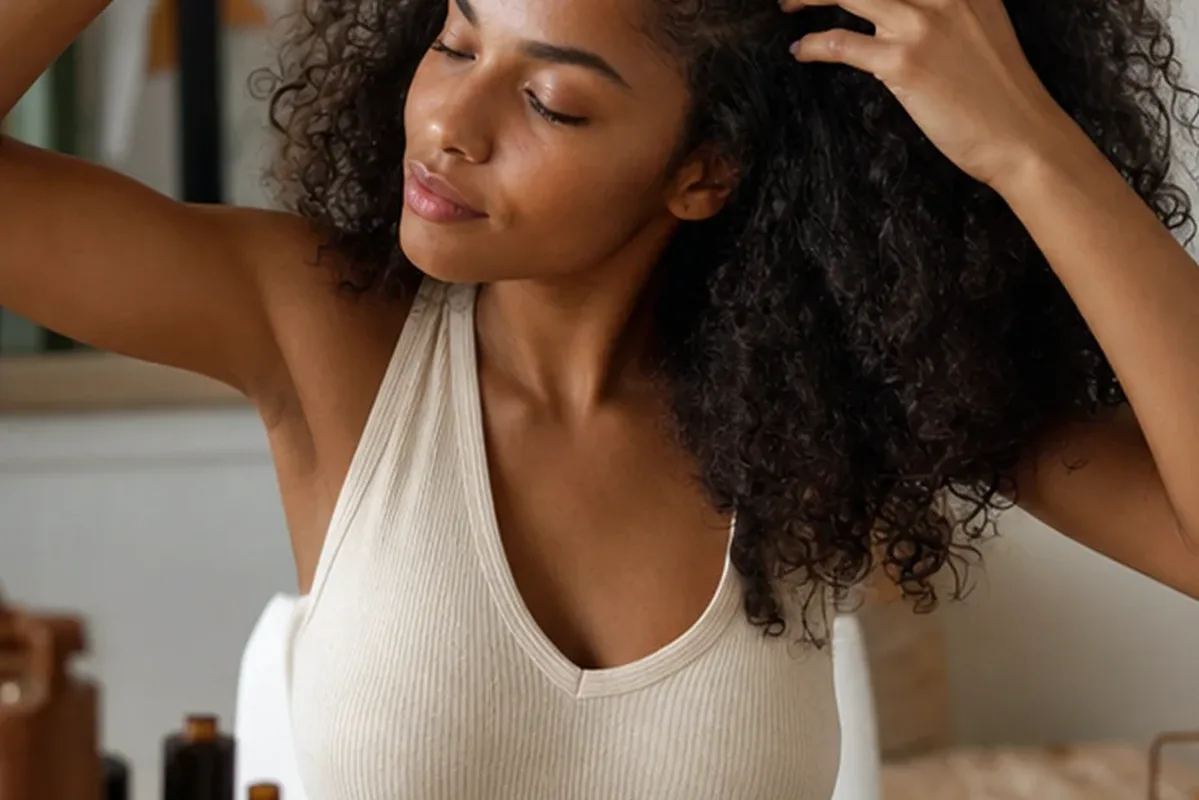 Redaktioneller Beauty-Moment zur Ausgangslage bei Silbershampoo für trockenes Haar