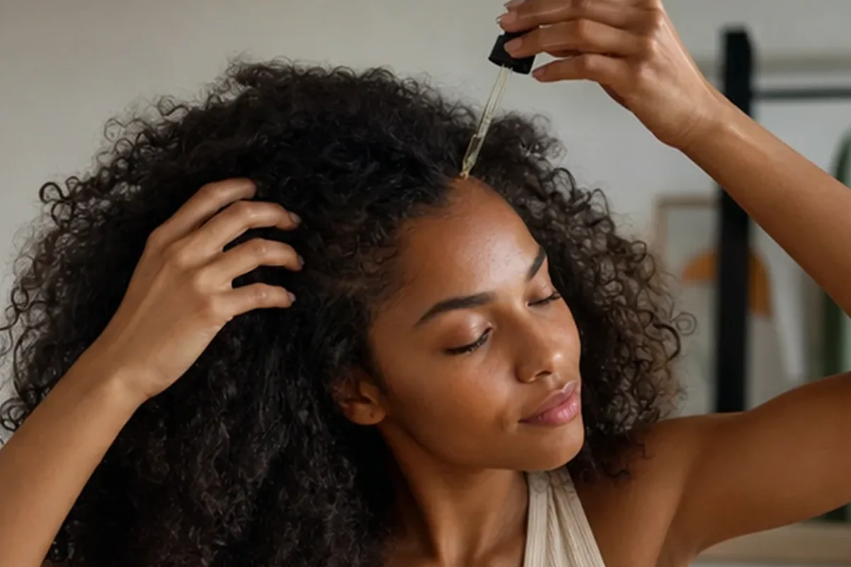 Emotionaler und authentischer Anwendungsmoment rund um Haarbürste für lockiges Haar