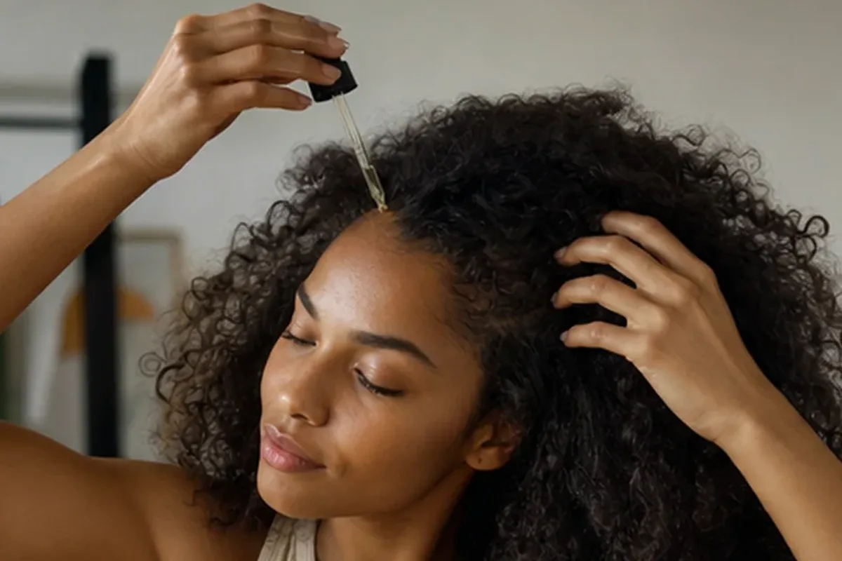 Authentische Beauty-Routine passend zum Thema Haartrockner bei Frizz