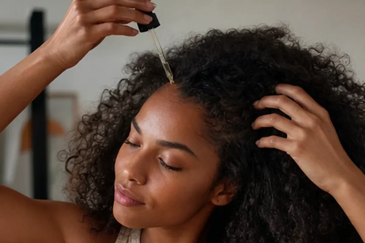 Authentische Beauty-Routine passend zum Thema Haaröl richtig anwenden