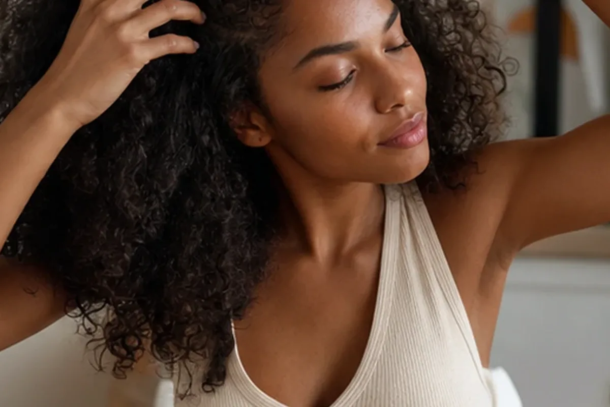 Redaktionelle Detailaufnahme zur Orientierung bei Hitzeschutz bei Frizz