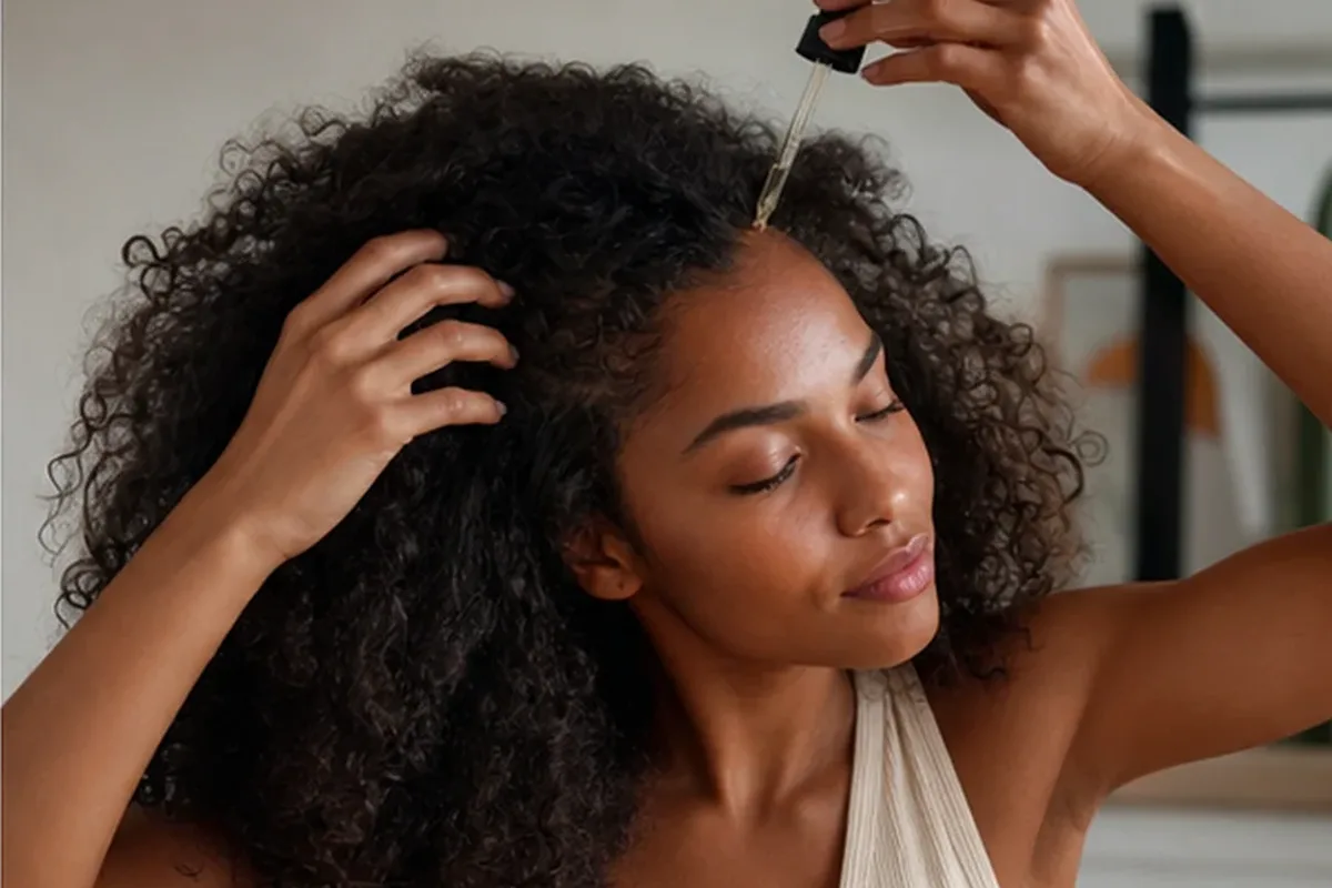 Authentische Beauty-Routine passend zum Thema Lockengel bei Haarbruch