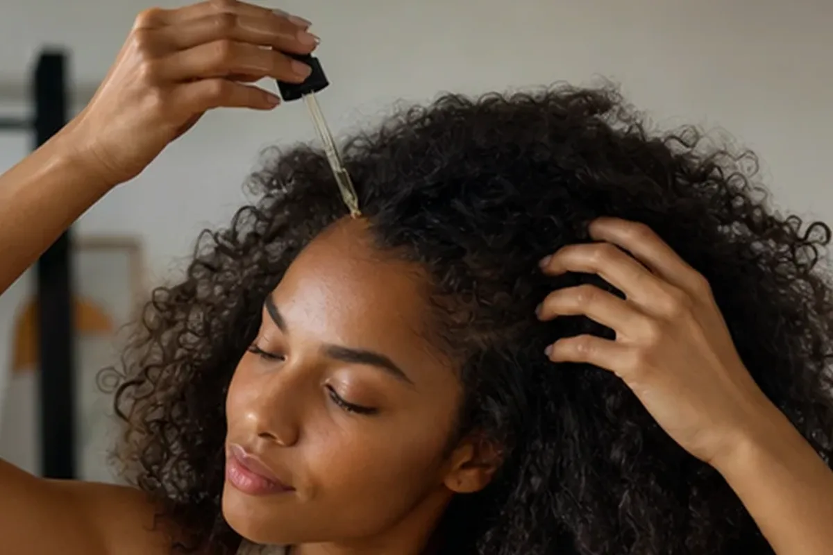 Authentische Beauty-Routine passend zum Thema Haaröl bei Haarbruch