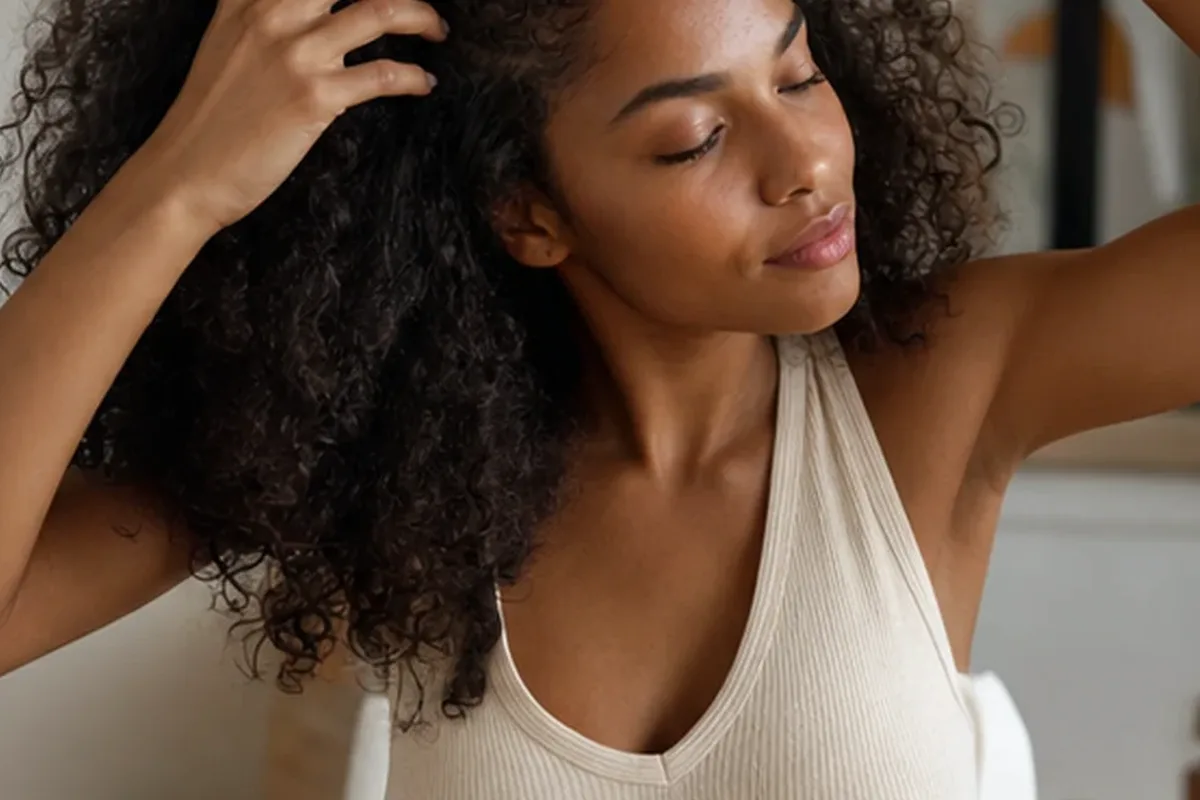 Hochwertige Beauty-Inszenierung zu Auswahlkriterien für Mildes Shampoo bei Frizz