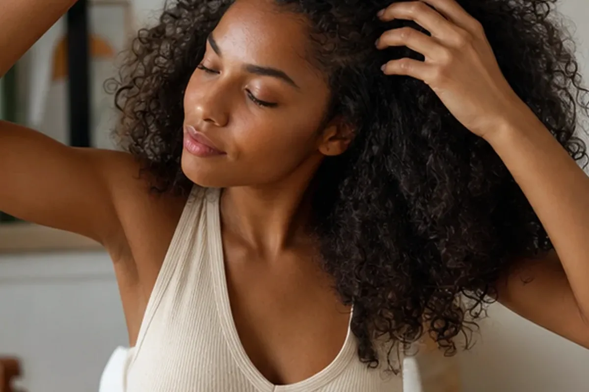 Authentische Beauty-Routine passend zum Thema Haaröl für feines Haar