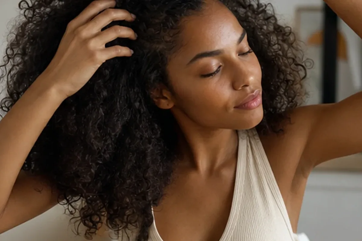 Authentische Beauty-Routine passend zum Thema Silbershampoo für empfindliche Kopfhaut