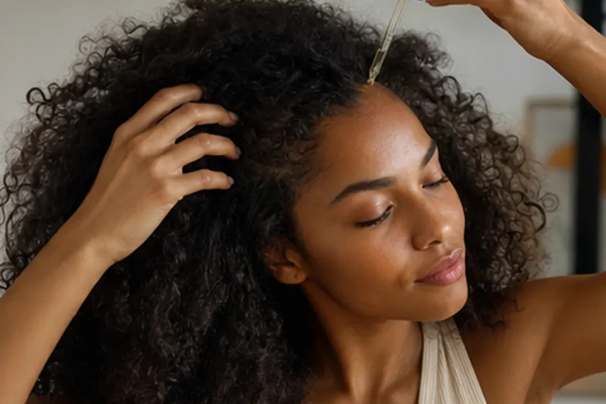 Hochwertige Beauty-Inszenierung zu Auswahlkriterien für Tiefenreinigungsshampoo bei Frizz