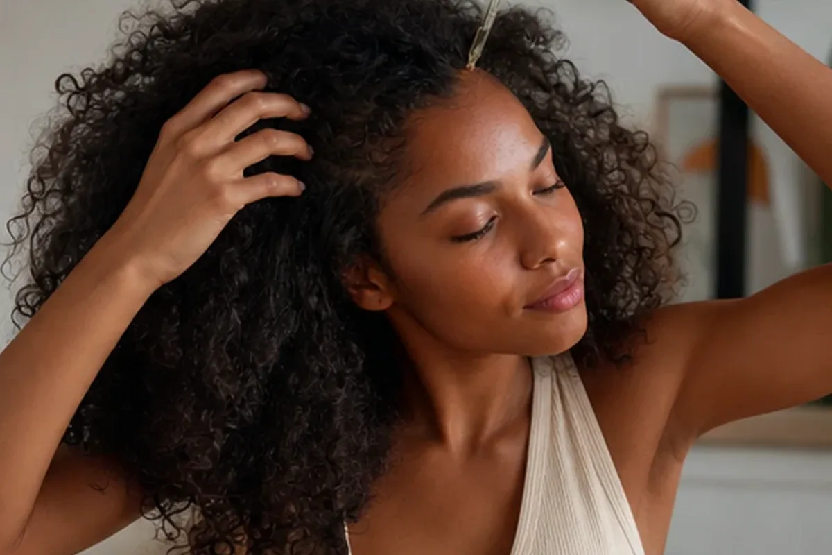 Hochwertige Beauty-Inszenierung zu Auswahlkriterien für Trockenshampoo für feines Haar
