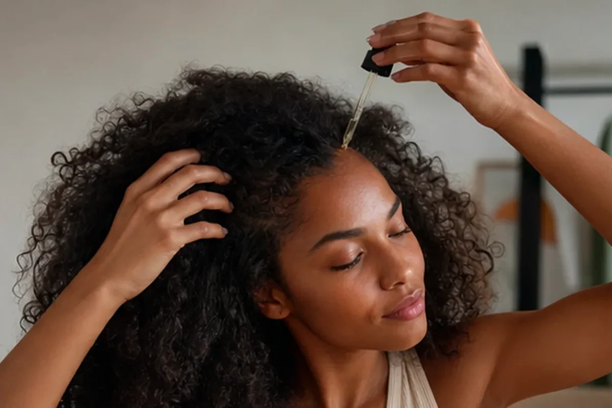 Emotionaler und authentischer Anwendungsmoment rund um Silbershampoo für trockenes Haar