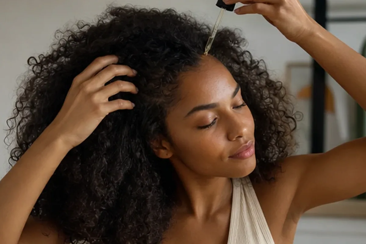 Emotionaler und authentischer Anwendungsmoment rund um Silbershampoo für feines Haar