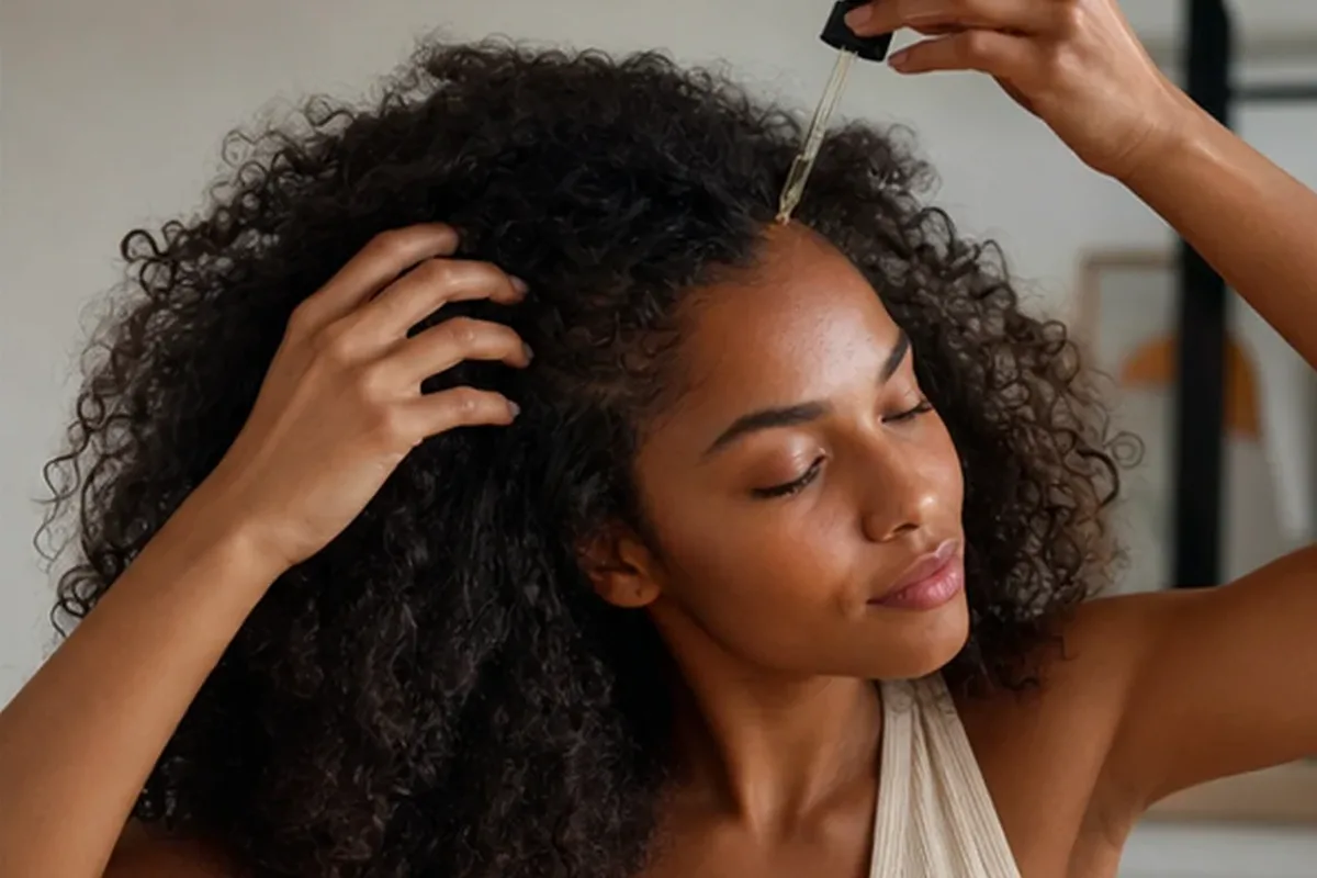 Redaktioneller Beauty-Moment zur Ausgangslage bei Tiefenreinigungsshampoo bei Frizz