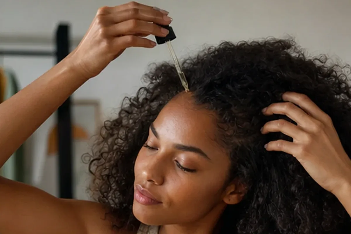 Redaktionelle Detailaufnahme zur Orientierung bei Mildes Shampoo für empfindliche Kopfhaut
