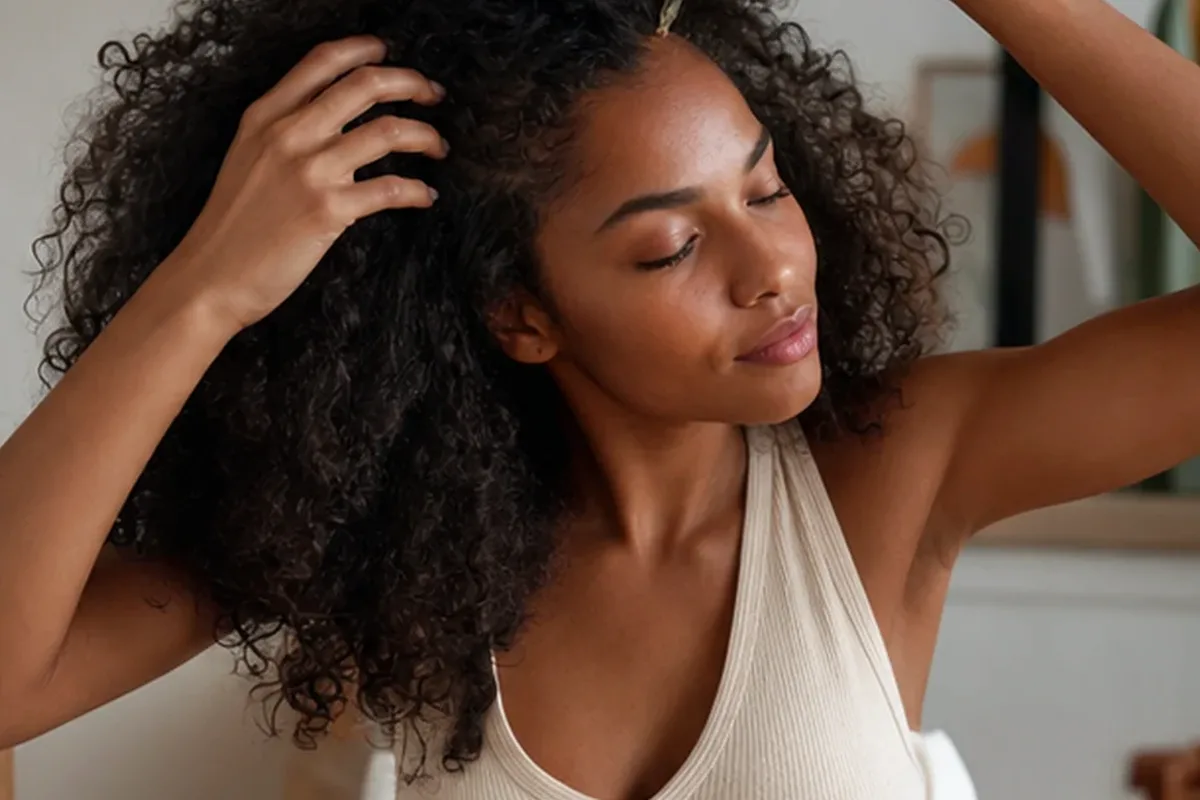 Redaktionelle Detailaufnahme zur Orientierung bei Conditioner für feines Haar