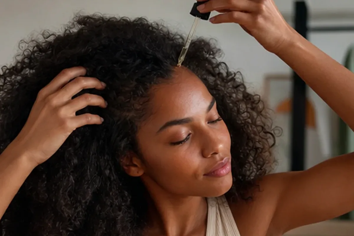 Redaktionelle Detailaufnahme zur Orientierung bei Tiefenreinigungsshampoo für trockenes Haar