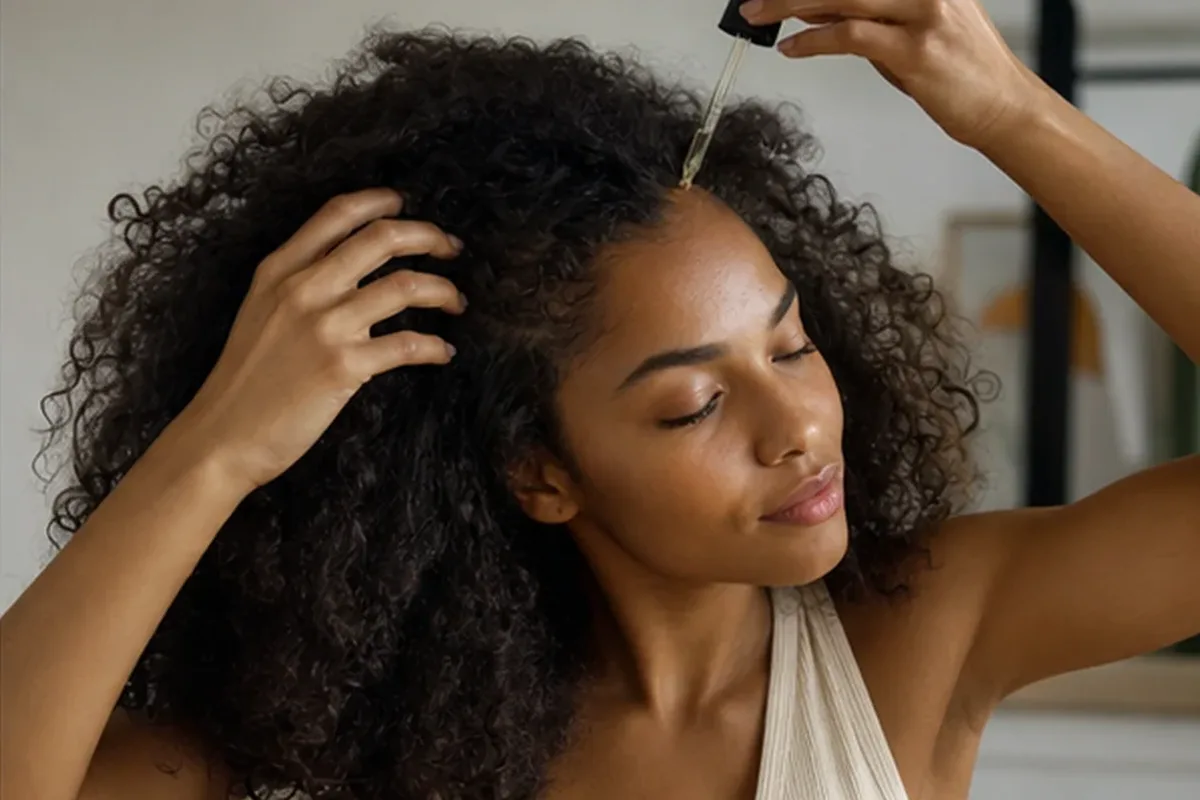 Redaktioneller Beauty-Moment zur Ausgangslage bei Lockencreme für feines Haar