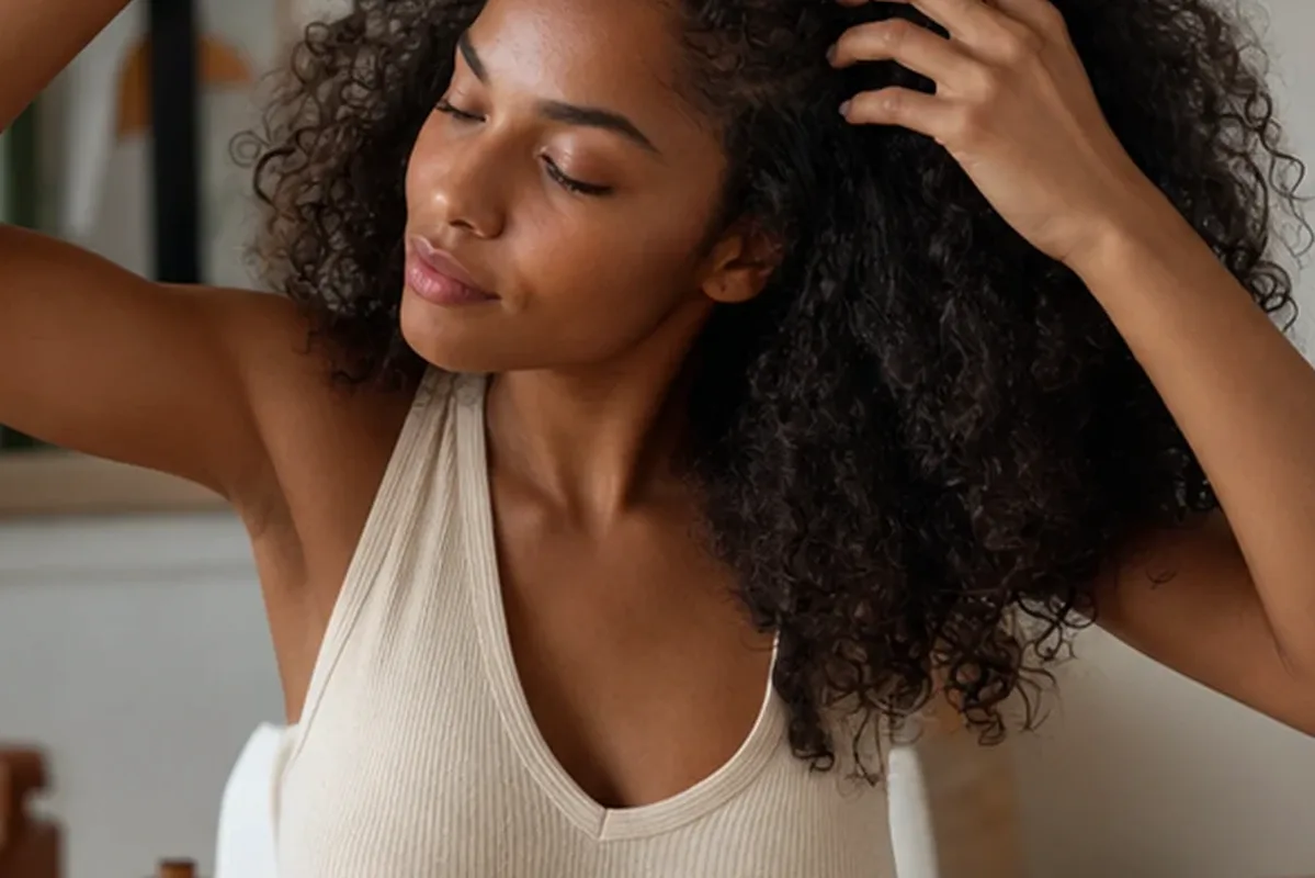 Hochwertige Beauty-Inszenierung zu Auswahlkriterien für Haartrockner für feines Haar
