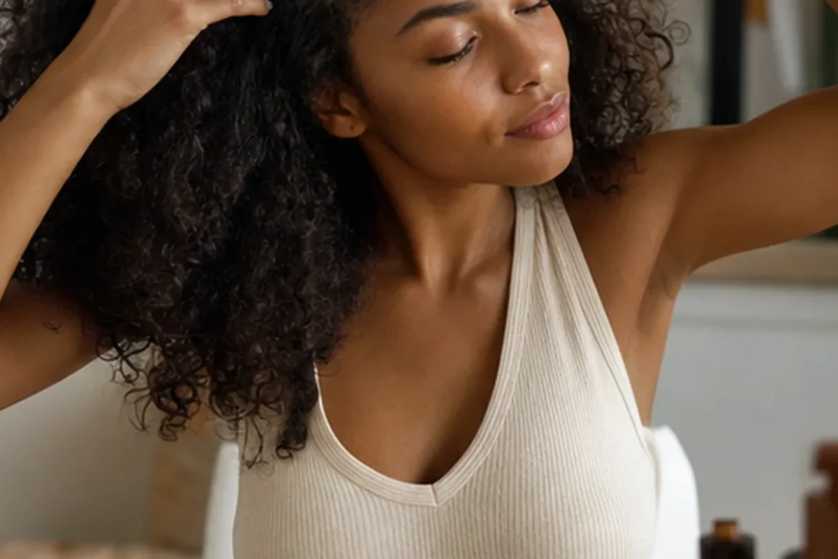 Redaktionelle Detailaufnahme zur Orientierung bei Tiefenreinigungsshampoo für strapaziertes Haar