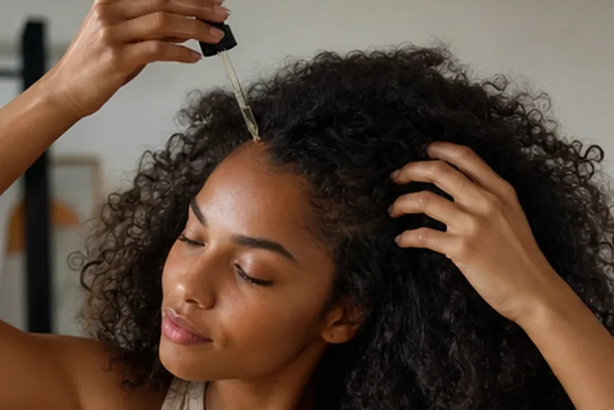 Redaktionelle Detailaufnahme zur Orientierung bei Hitzeschutz bei Frizz