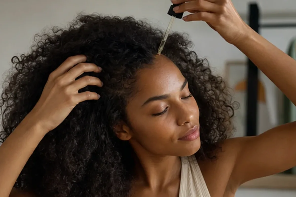 Redaktionelle Detailaufnahme zur Orientierung bei Trockenshampoo für trockenes Haar