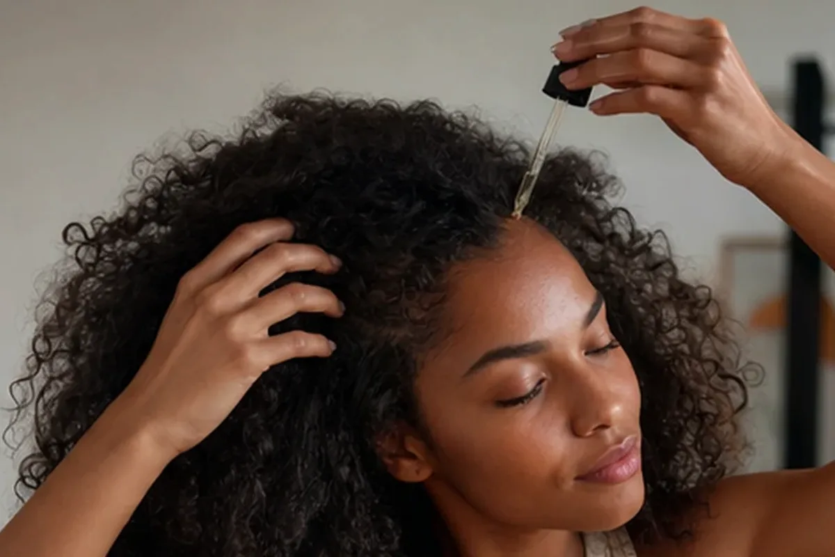 Redaktioneller Beauty-Moment zur Ausgangslage bei Anti-Frizz-Pflege für strapaziertes Haar