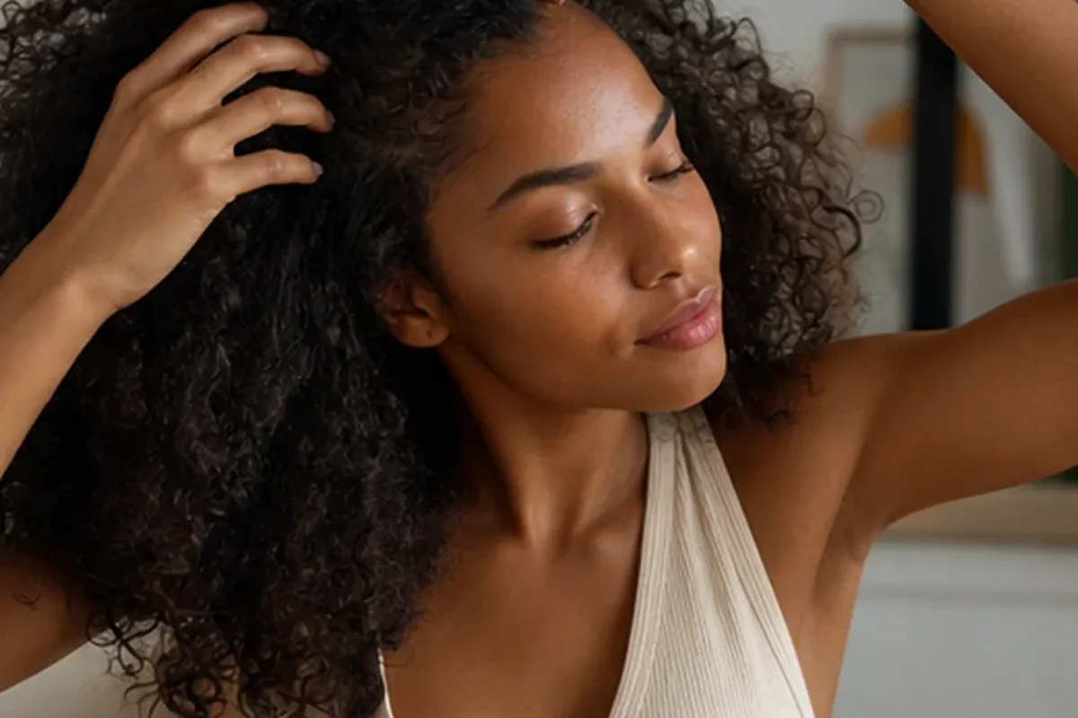 Authentische Beauty-Routine passend zum Thema Silbershampoo bei fettigem Ansatz
