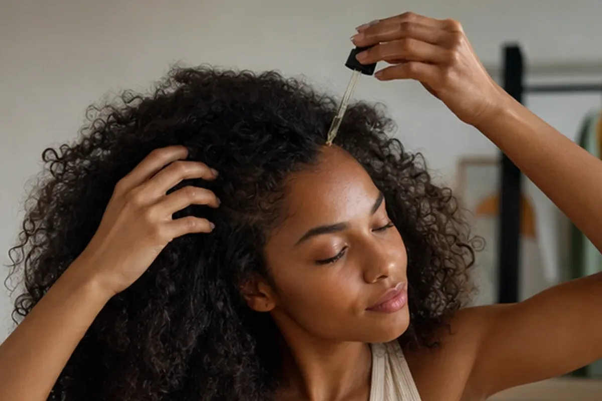 Authentische Beauty-Routine passend zum Thema Haarbürste bei fettigem Ansatz