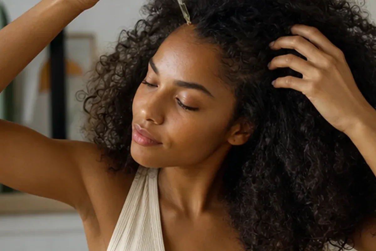 Authentische Beauty-Routine passend zum Thema Lockengel bei Haarbruch