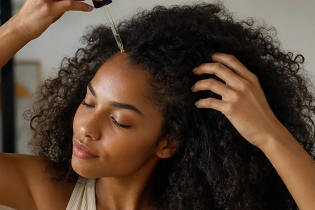Redaktioneller Beauty-Moment zur Ausgangslage bei Anti-Frizz-Pflege für strapaziertes Haar