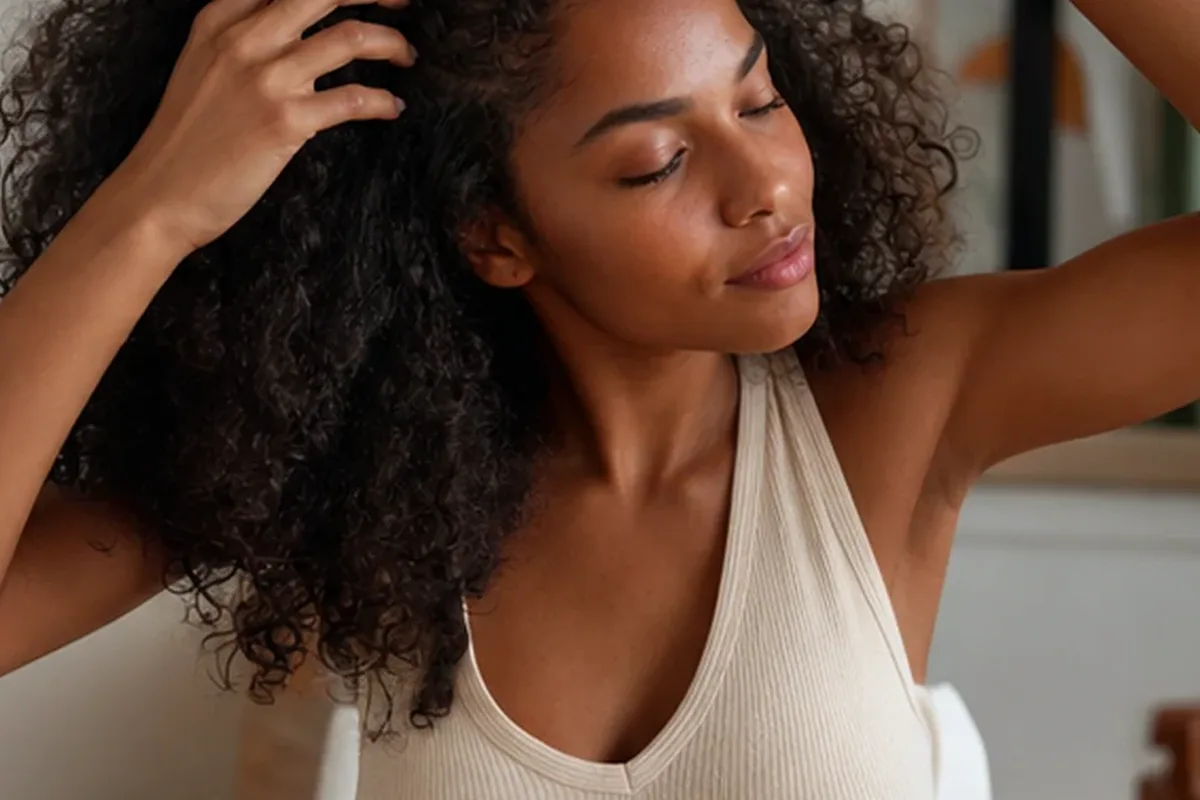 Hochwertige Beauty-Inszenierung zu Auswahlkriterien für Silbershampoo bei Haarbruch