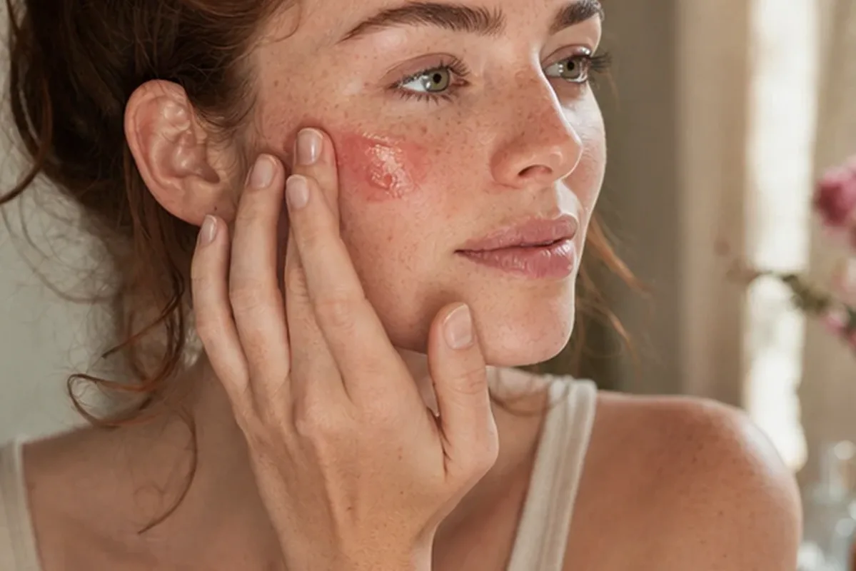 Hochwertige Beauty-Inszenierung zu Auswahlkriterien für Foundation für ölige Haut